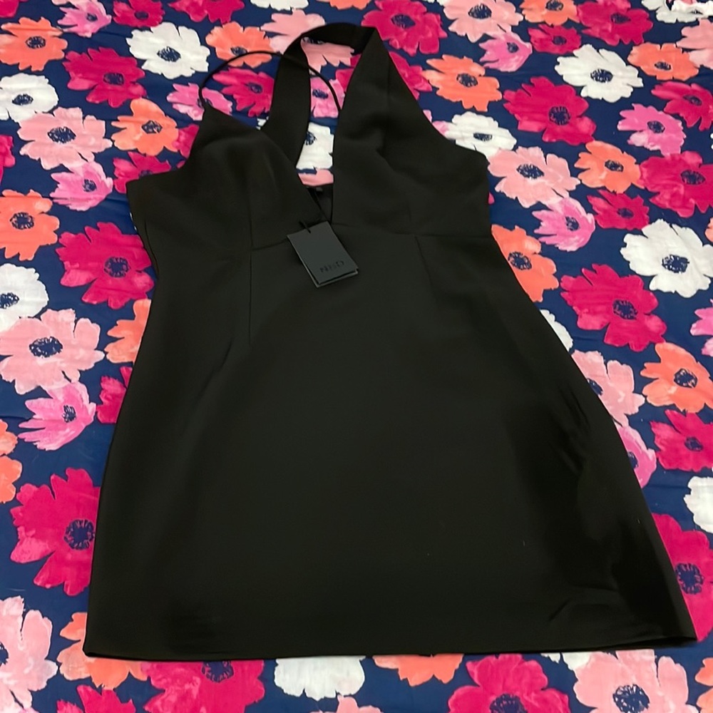 NBD Revolve Bracken Asymmetrical Black Dress
